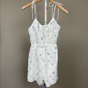 Cotton Smocked Sleeveless Floral Romper H&M - NWT short summer
